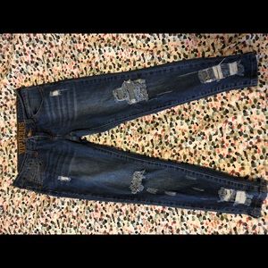 Distressed denim